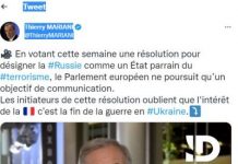 Russie « parrain du terrorisme »: un eurodéputé dénonce cette résolution du Parlement européen