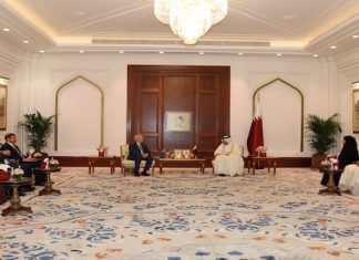 Nasri s’entretient à Doha avec le Président du Conseil de Choura qatari